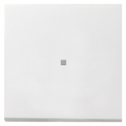 Клавиша 1-ая с подсветкой для выключателей и кнопок F100 Gira белый глянцевый