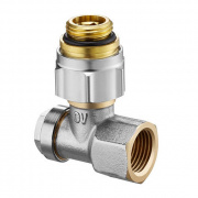 Oventrop Combi 3 запорно-присоединительный, угловой G 1/2"НРхRp 1/2"ВР