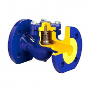 Клапан обратный подьемный Zetkama 287F - Ду65 (ф/ф, PN40, Tmax 300°C, исполнение №31)