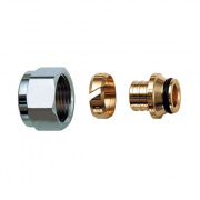 Соединение резьбозажимное FAR 6075 - 16x2.0 x1/2"EK (евроконус, для пластиковых труб)