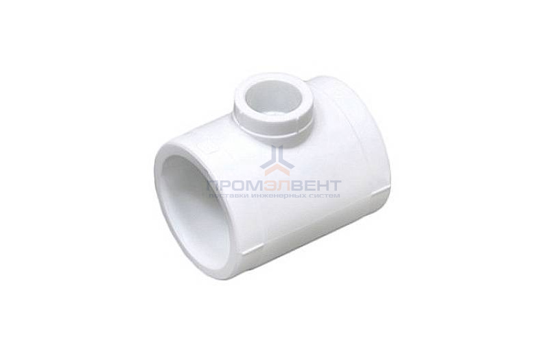Тройник переходной Fusitek - 25 x 20 x 25 (для полипропиленовых труб под пайку, цвет белый)