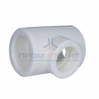 Тройник переходной KALDE - 90 x 63 x 90 (для полипропиленовых труб под пайку, цвет белый)