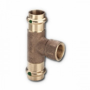 Тройник с переходом на внутреннюю резьбу Viega G3 Sanpress 2217.2 - 18 x 1/2"