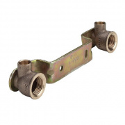 Водорозетка двойная Viega R4 94476.0 - 15 x 1/2" (рельефная планка)