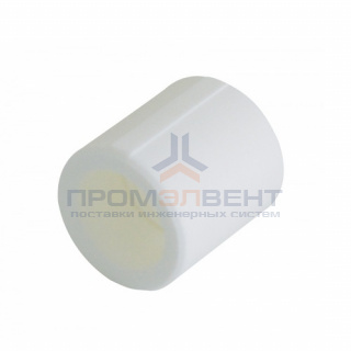 Муфта KALDE - 40 (для полипропиленовых труб под пайку, цвет белый)