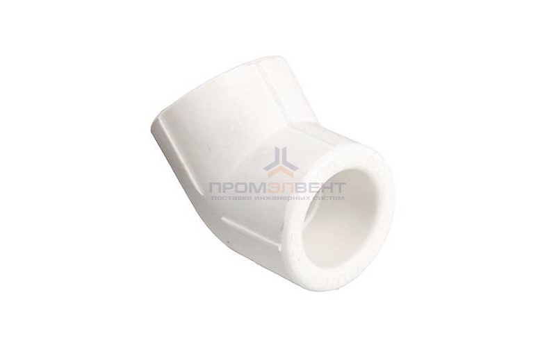 Отвод 45° VALTEC VTp.759 - 20 (для полипропиленовых труб под пайку, цвет белый)