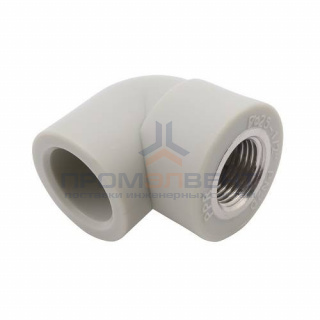 Переход на внутреннюю резьбу угловой FV-Plast - 25 x 1/2" (для полипропиленовых труб, цвет серый)