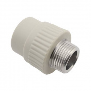 Переход на наружную резьбу FV-Plast - 40 x 1"1/4 (для полипропиленовых труб, цвет серый)