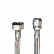 Подводка для воды гибкая Industrias Mateu (Гайка/Цанга) - 1/2" x 3/8" (длина 800 мм)