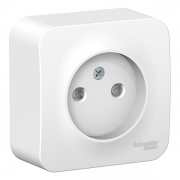 Розетка без заземления со шторками Blanca Schneider Electric 16А 250В белая изол.пластина