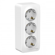 Розетка 3-ая с заземлением без шторок Blanca Schneider Electric 16А 250В белая изол.пластина