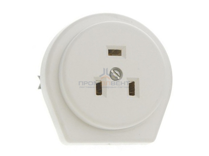 Розетка для плиты 32А 220В с заземлением встраиваемая белая РПпл11-01-Ст IEK