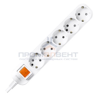 Anam Legrand e-Fren 5 Удлинитель с выключателем, шнур 4.5м, 16A, 250V