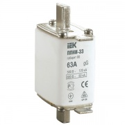 Плавкая вставка предохранителя ППНИ-33, габарит 00,  63А   ИЭК