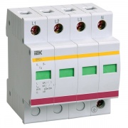 УЗИП Ограничитель импульсных перенапряжений ОПС1-C 4P In20kA Un400B Im40kA ИЭК