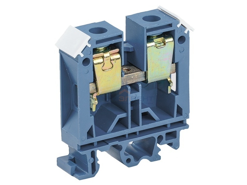 Клеммник IEK ЗНИ-35мм2  125А синий  (30шт. в упак.)